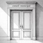 Séance de conseil municipal à huis clos — illustration