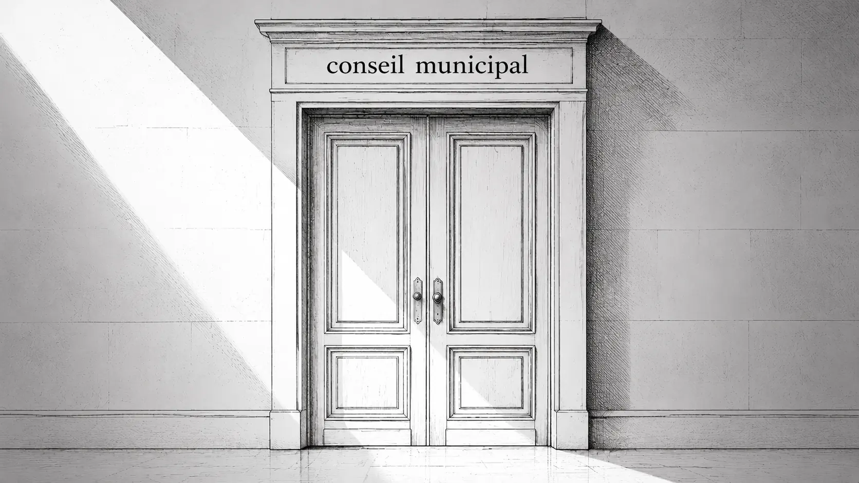 Vote d’un budget municipal à huis clos